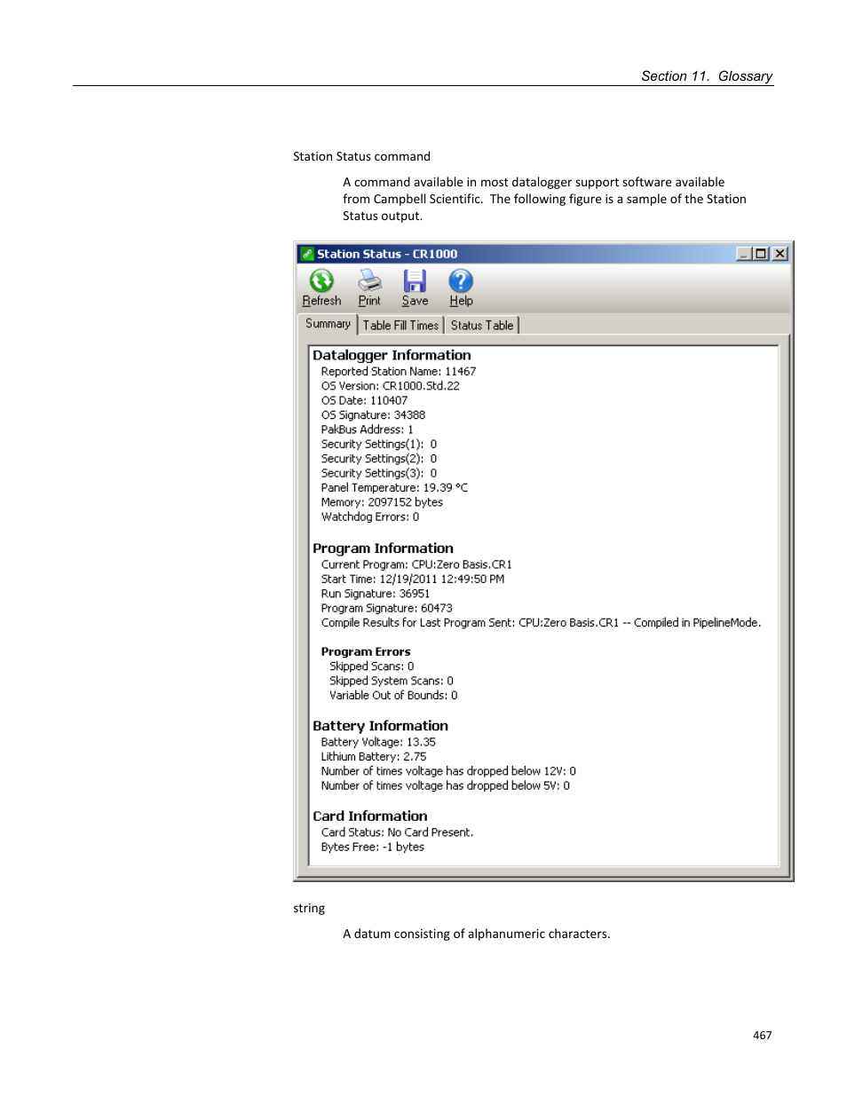 Campbell Scientific CR1000 Measurement and Control System User Manual | Page 467 / 588
