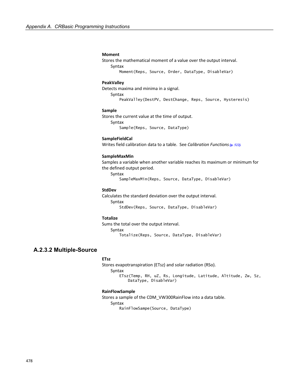 A.2.3.2 multiple-source | Campbell Scientific CR1000 Measurement and Control System User Manual | Page 478 / 588