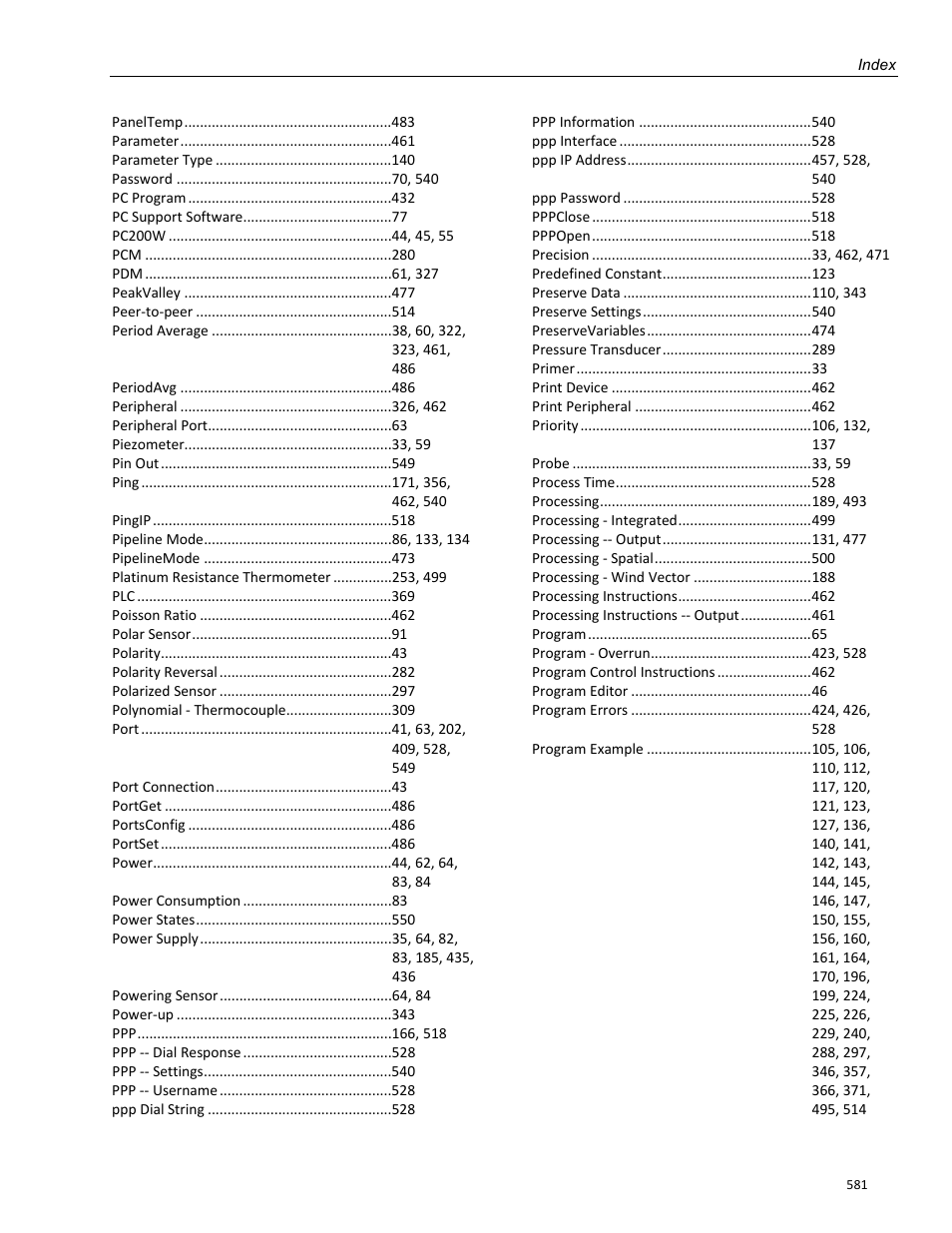 Campbell Scientific CR1000 Measurement and Control System User Manual | Page 581 / 588