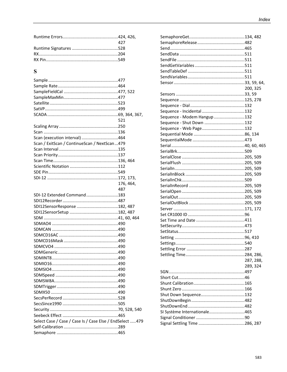 Campbell Scientific CR1000 Measurement and Control System User Manual | Page 583 / 588