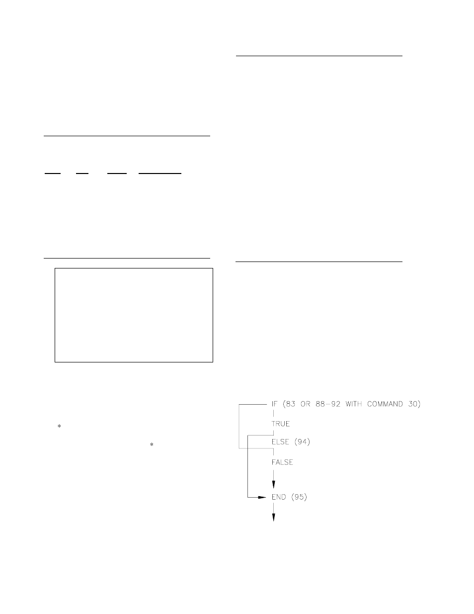 3 user flags, 8 program control logical constructions, 1 if then/else comparisons | Campbell Scientific CR10X Measurement and Control System User Manual | Page 58 / 362