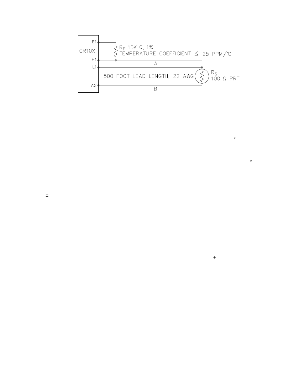 10 100 ohm prt in 3 wire half bridge | Campbell Scientific CR10X Measurement and Control System User Manual | Page 93 / 362