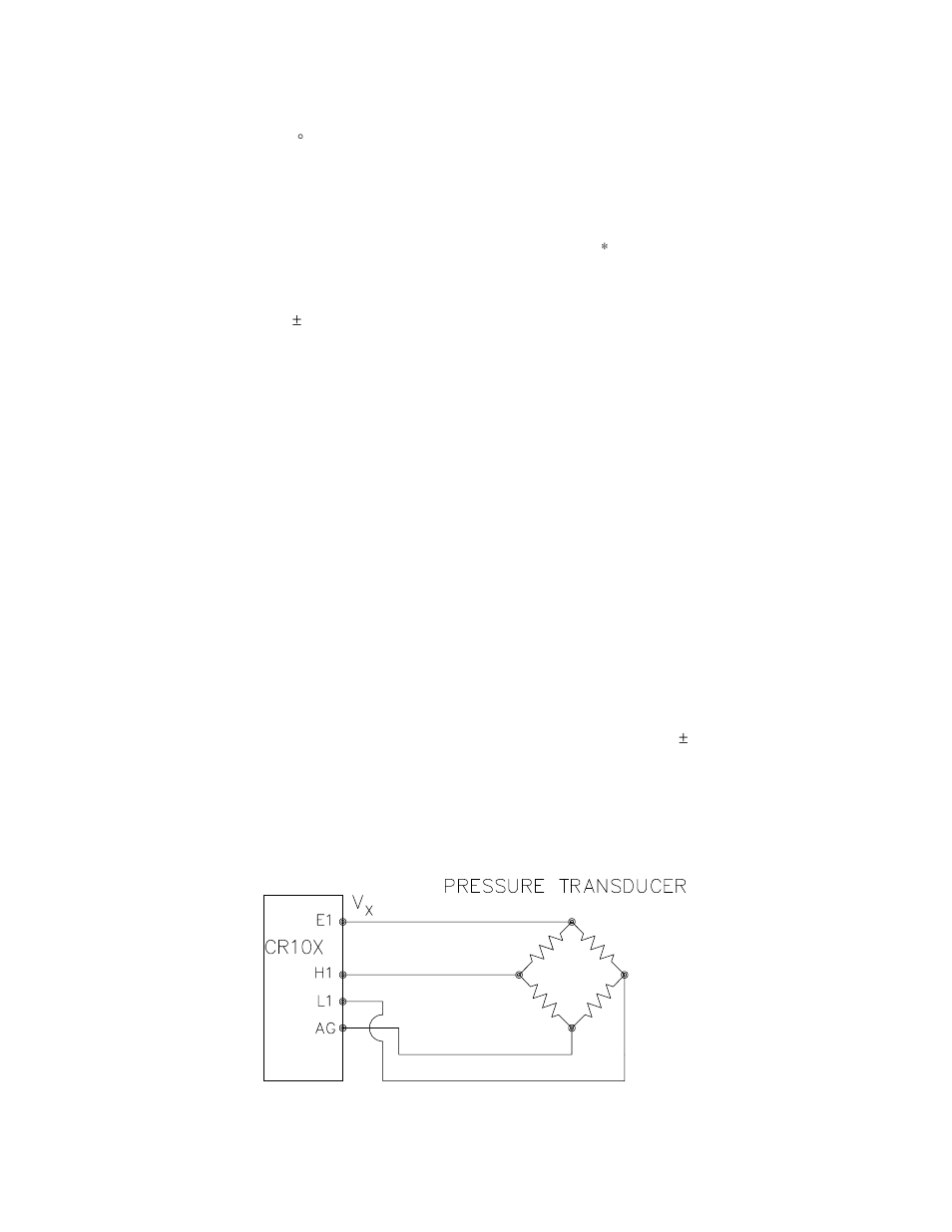 12 pressure transducer - 4 wire full bridge | Campbell Scientific CR10X Measurement and Control System User Manual | Page 95 / 362