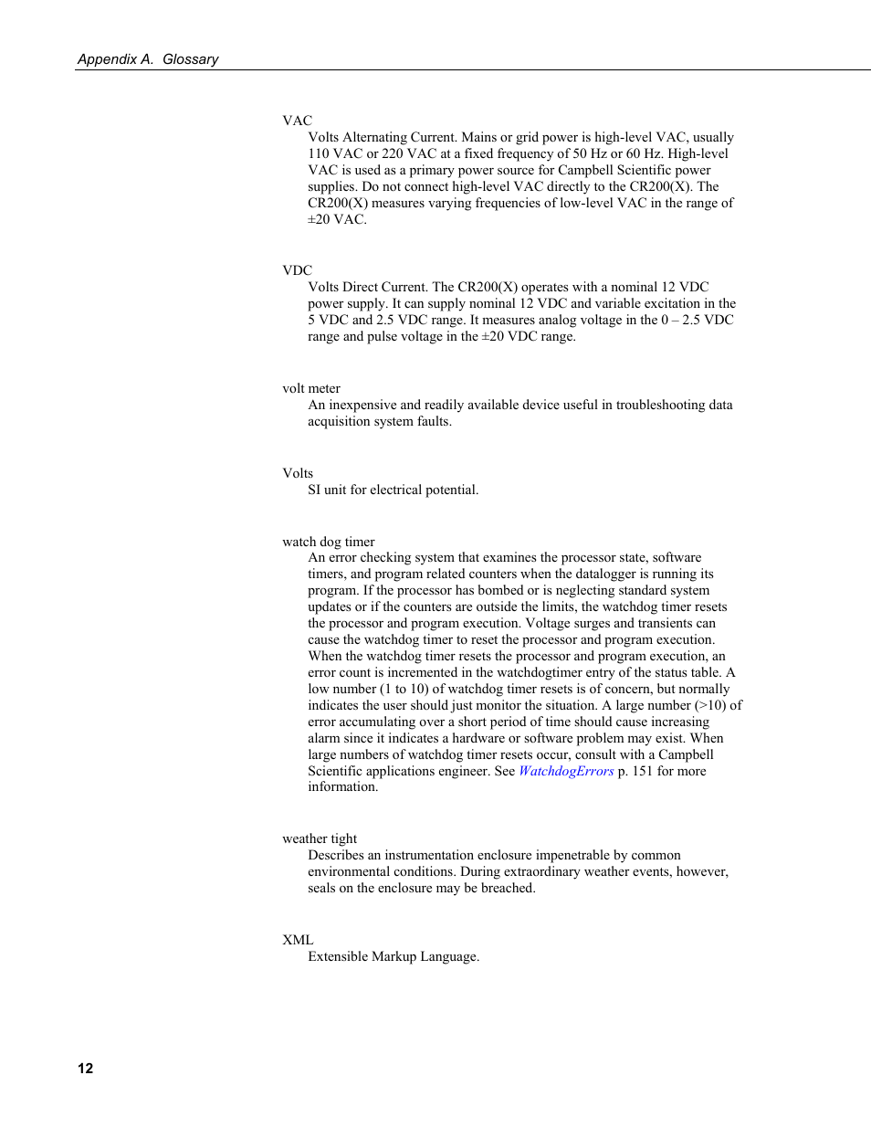 Campbell Scientific CR200/CR200X-series Dataloggers User Manual | Page 184 / 208