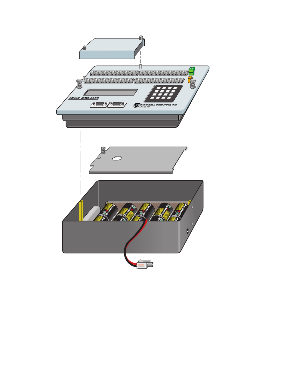 Cr23x micrologger overview ov-2, Figure ov1-1. cr23x micrologger | Campbell Scientific CR23X Micrologger User Manual | Page 12 / 374