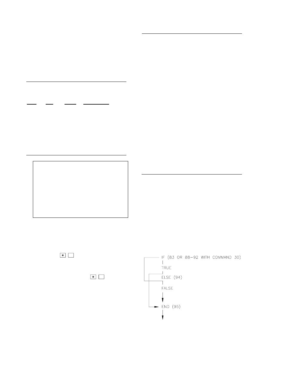 3 user flags, 8 program control logical constructions, 1 if then/else comparisons | Campbell Scientific CR23X Micrologger User Manual | Page 58 / 374