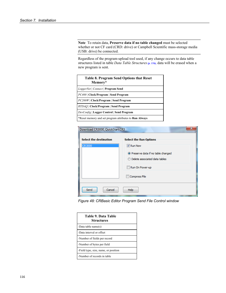 Campbell Scientific CR3000 Micrologger User Manual | Page 116 / 590