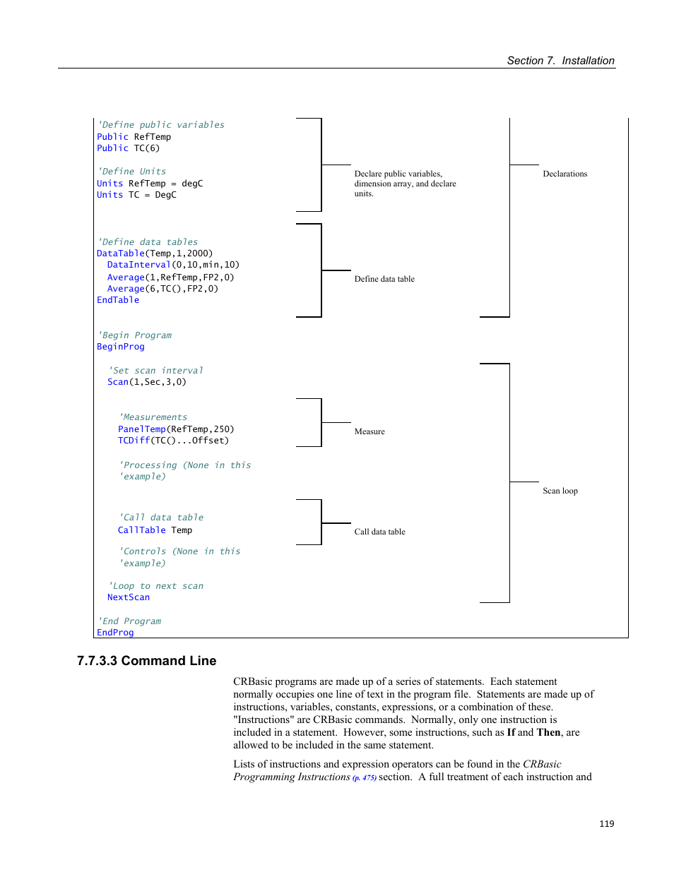 3 command line | Campbell Scientific CR3000 Micrologger User Manual | Page 119 / 590