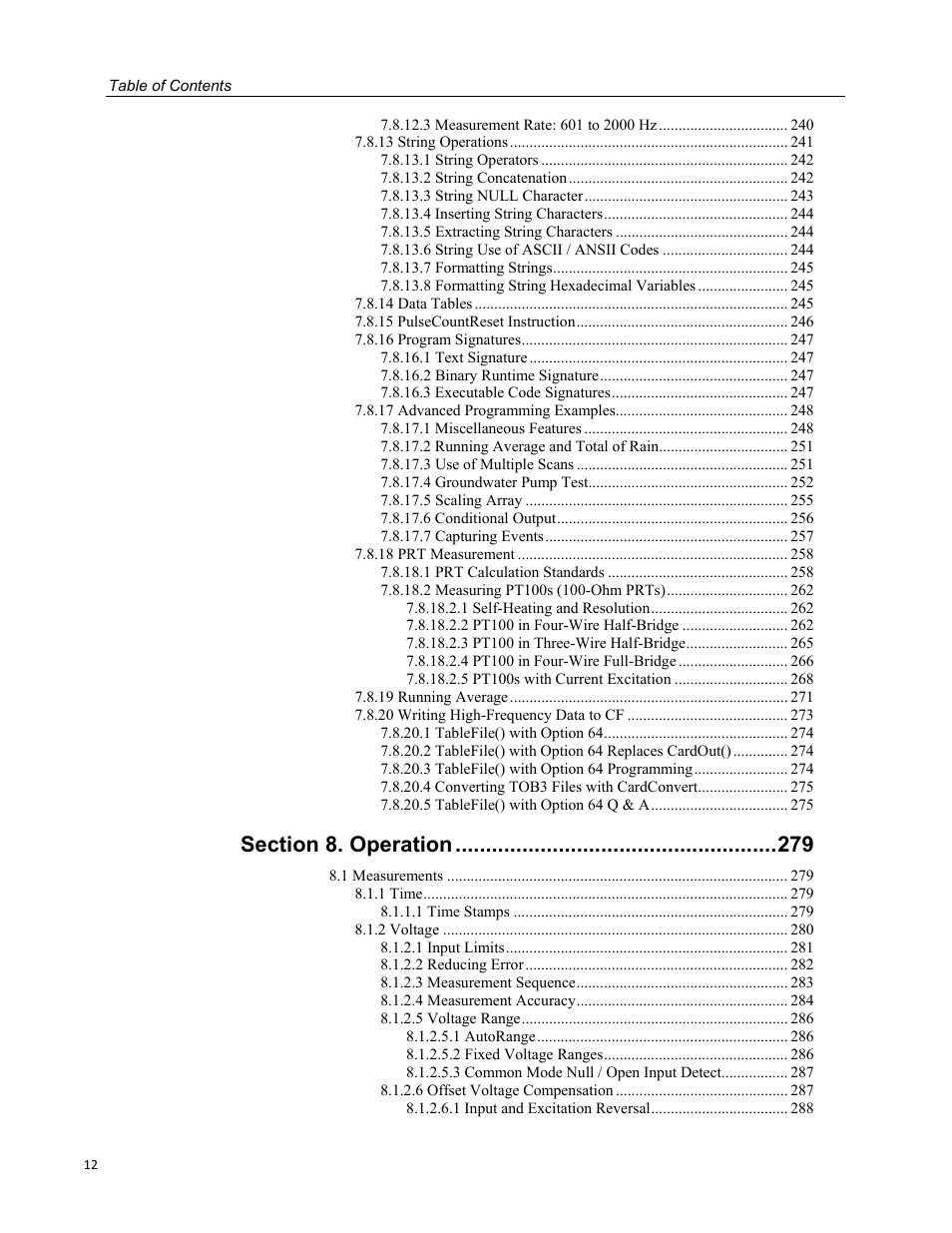 Campbell Scientific CR3000 Micrologger User Manual | Page 12 / 590