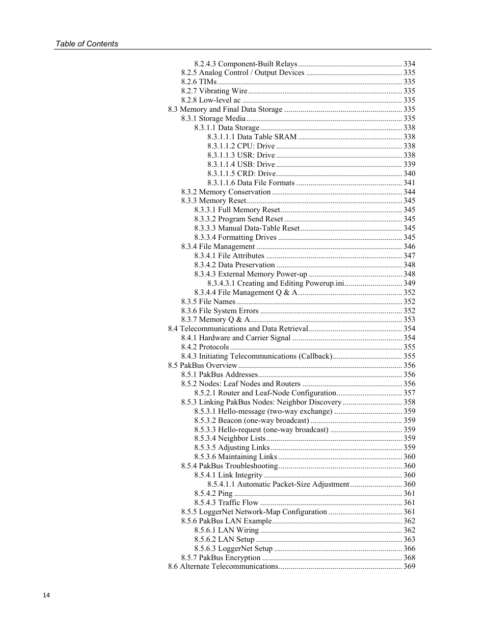 Campbell Scientific CR3000 Micrologger User Manual | Page 14 / 590