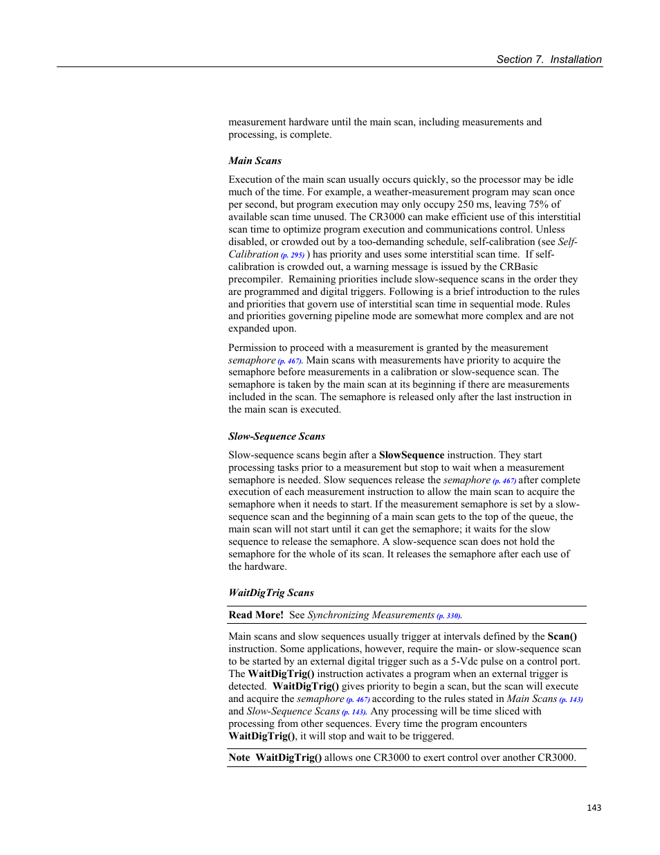 Campbell Scientific CR3000 Micrologger User Manual | Page 143 / 590