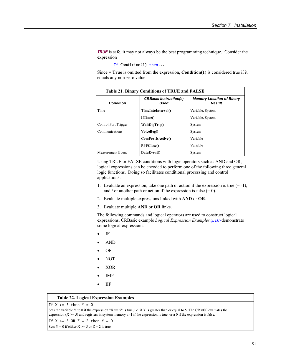 Campbell Scientific CR3000 Micrologger User Manual | Page 151 / 590