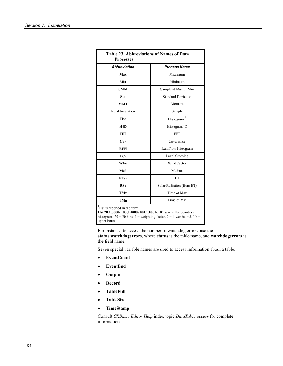 Campbell Scientific CR3000 Micrologger User Manual | Page 154 / 590