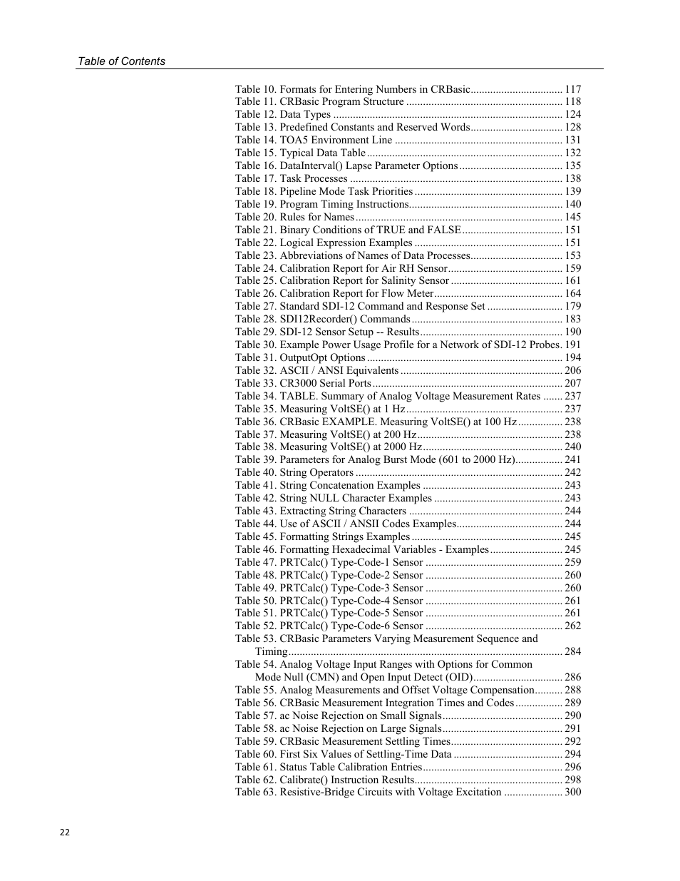 Campbell Scientific CR3000 Micrologger User Manual | Page 22 / 590