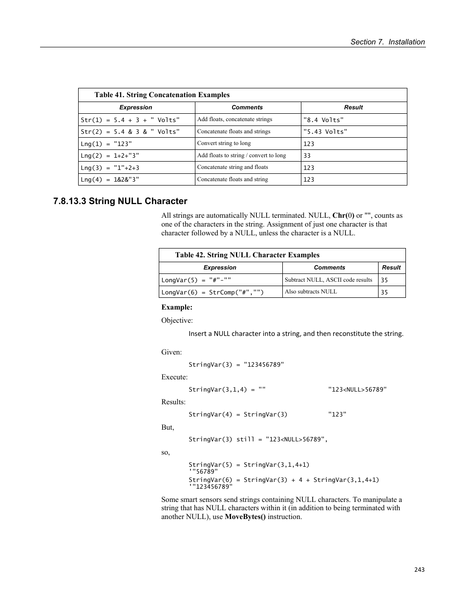 3 string null character | Campbell Scientific CR3000 Micrologger User Manual | Page 243 / 590