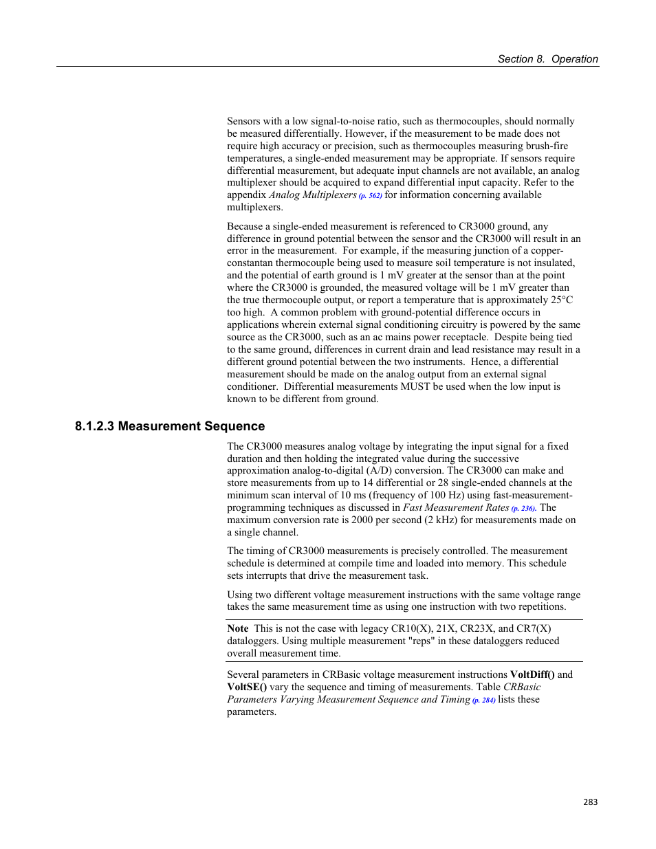 3 measurement sequence | Campbell Scientific CR3000 Micrologger User Manual | Page 283 / 590
