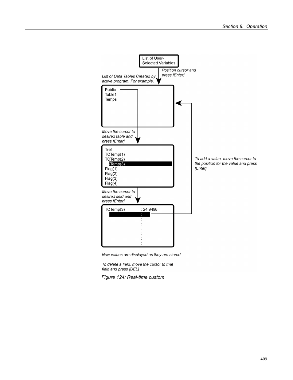 Figure 124: real-time custom | Campbell Scientific CR3000 Micrologger User Manual | Page 409 / 590