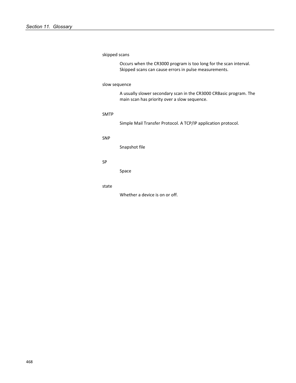 Campbell Scientific CR3000 Micrologger User Manual | Page 468 / 590