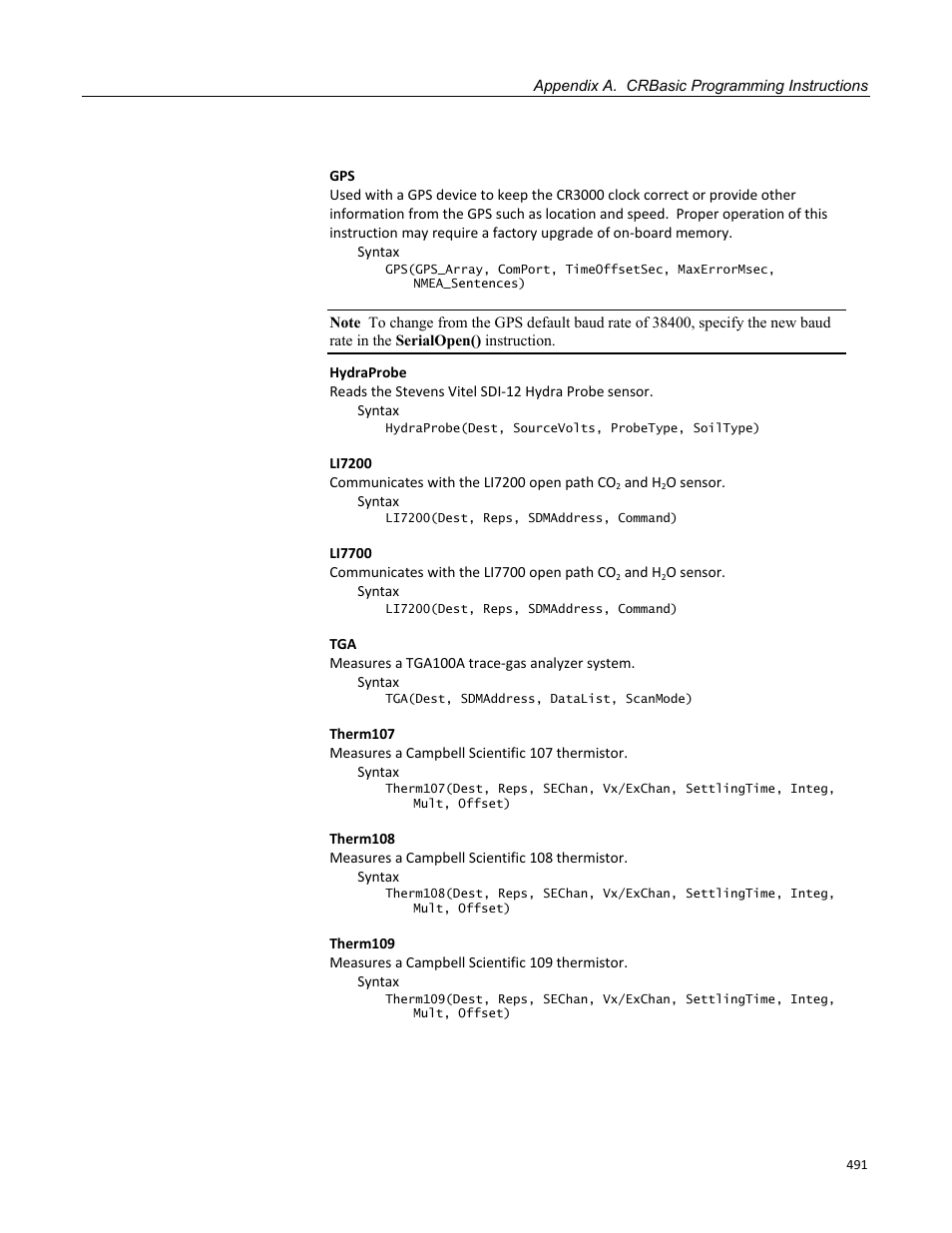 Campbell Scientific CR3000 Micrologger User Manual | Page 491 / 590