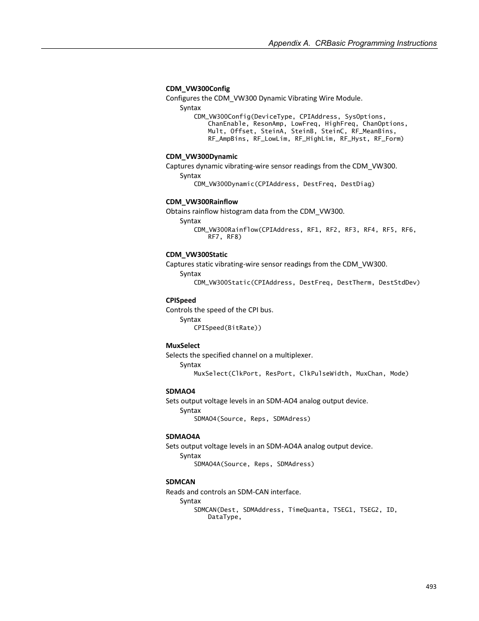 Campbell Scientific CR3000 Micrologger User Manual | Page 493 / 590