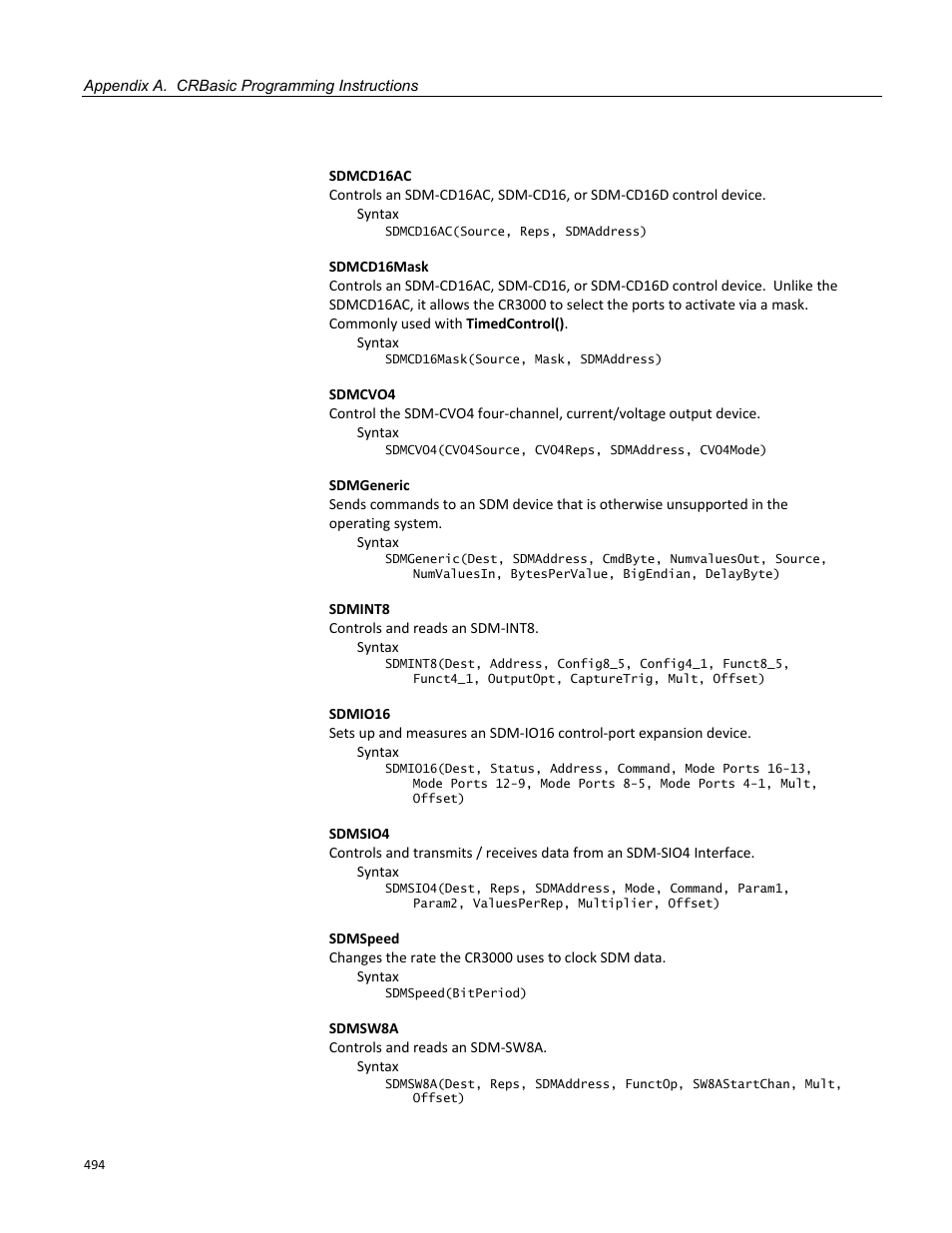 Campbell Scientific CR3000 Micrologger User Manual | Page 494 / 590