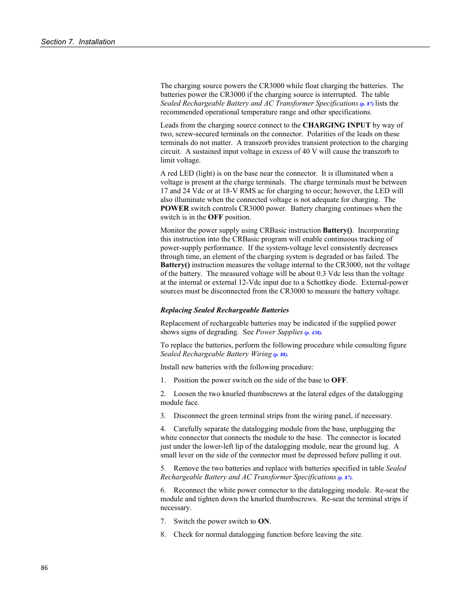 Campbell Scientific CR3000 Micrologger User Manual | Page 86 / 590