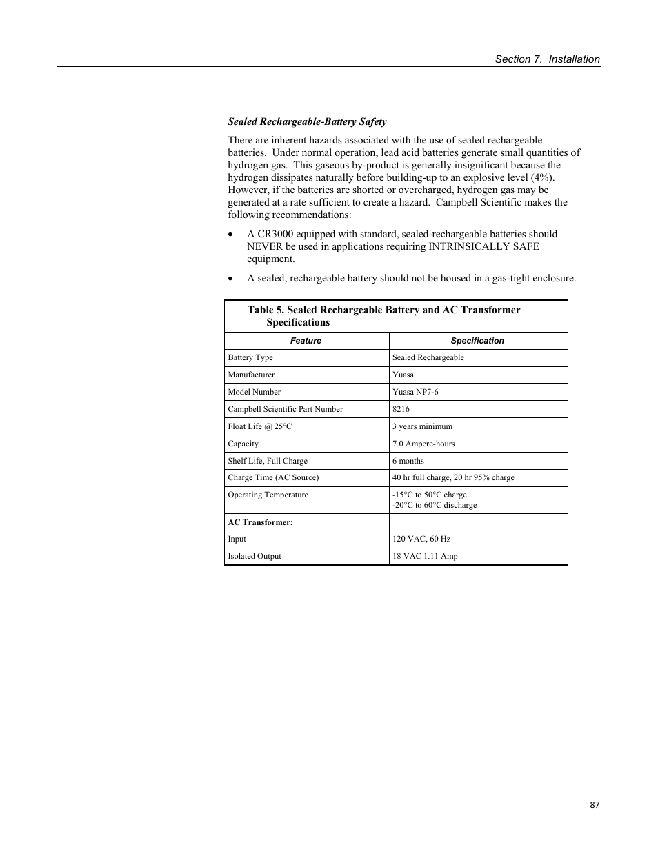 Campbell Scientific CR3000 Micrologger User Manual | Page 87 / 590