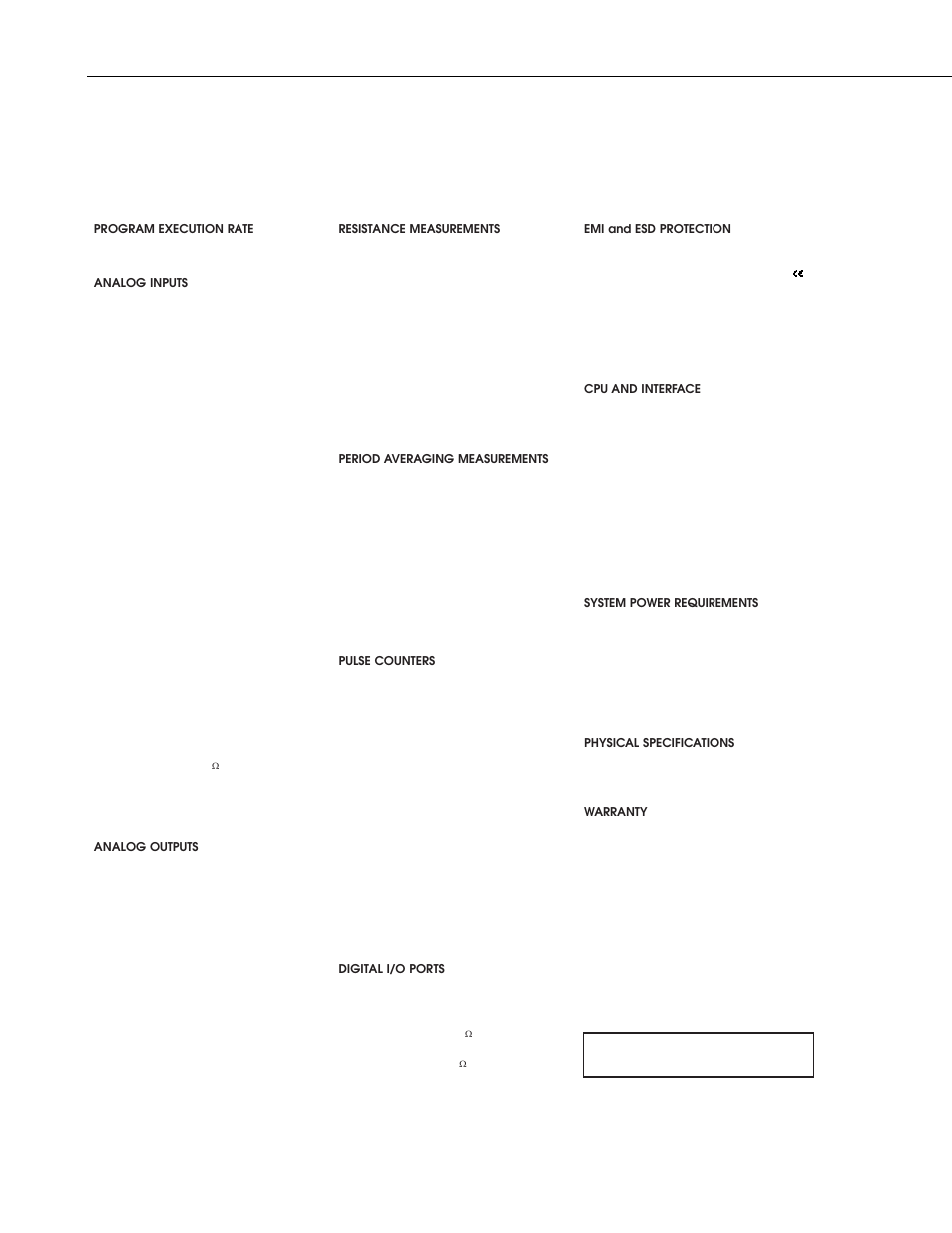 Ov5. specifications | Campbell Scientific CR5000 Measurement and Control Module User Manual | Page 24 / 238