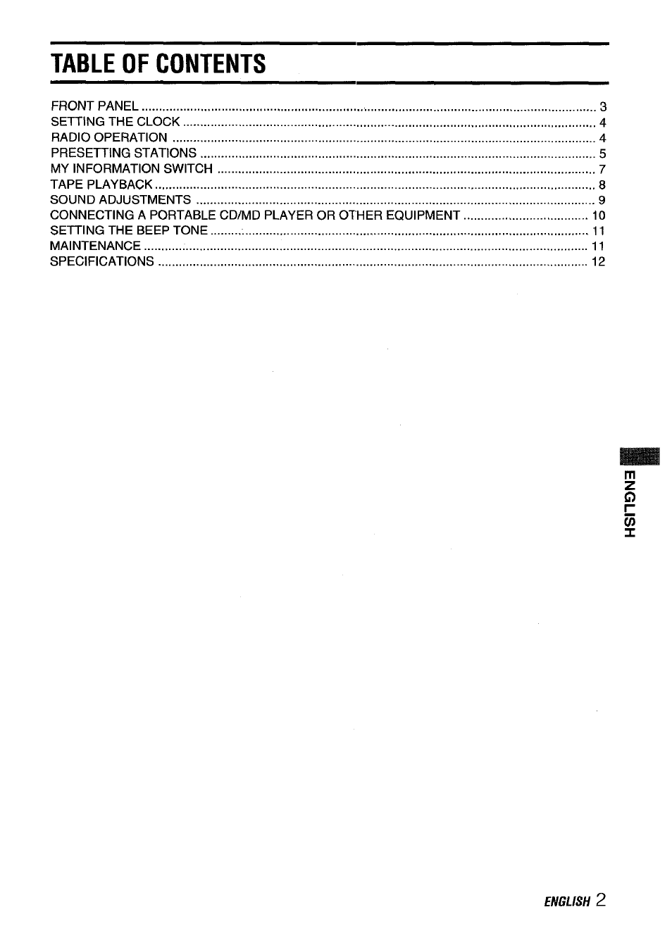 Aiwa CT-ZI09 User Manual | Page 3 / 40