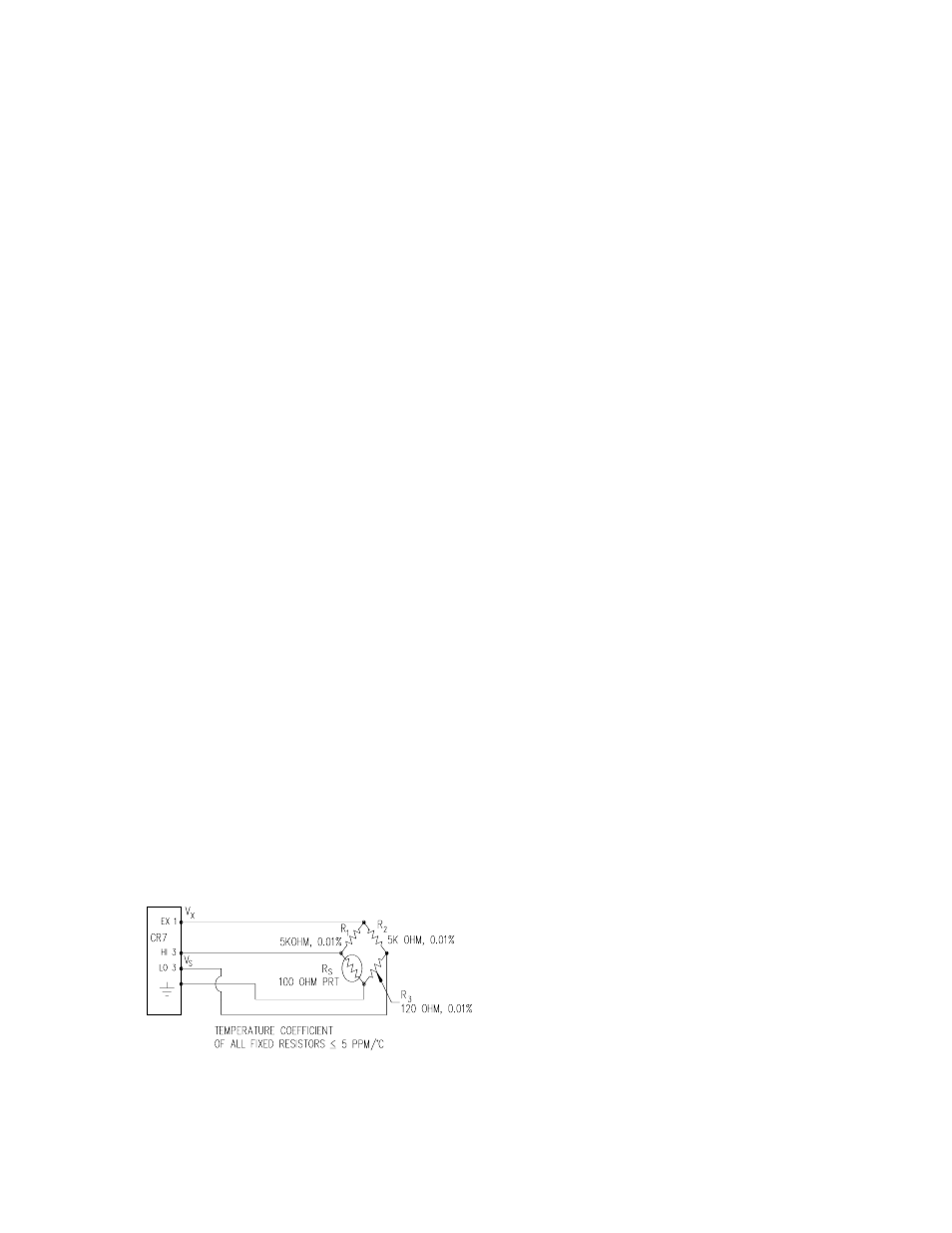 13 100 ohm prt in 4 wire full bridge | Campbell Scientific CR7 Measurement and Control System User Manual | Page 77 / 186