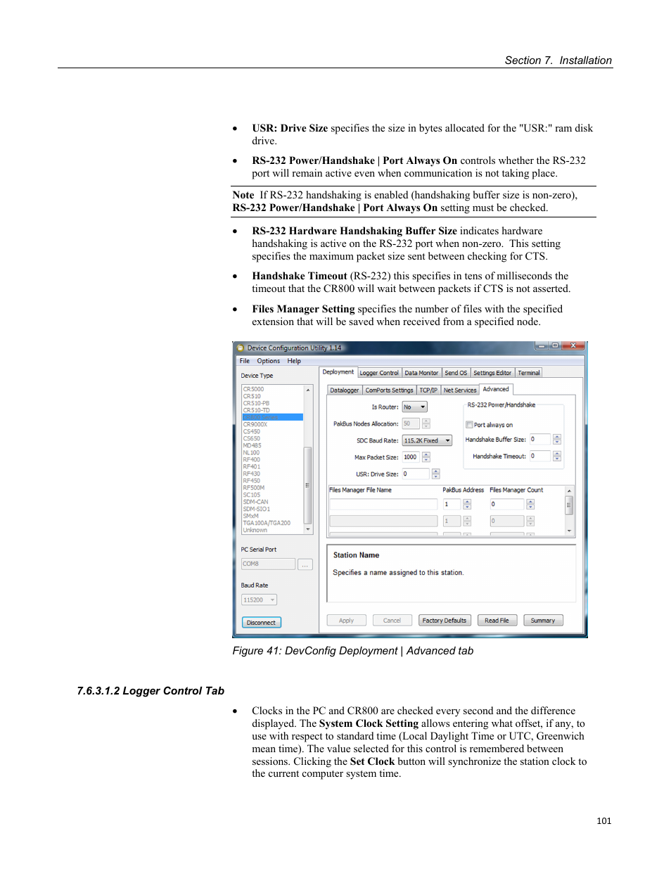 2 logger control tab | Campbell Scientific CR800 and CR850 Measurement and Control Systems User Manual | Page 101 / 566