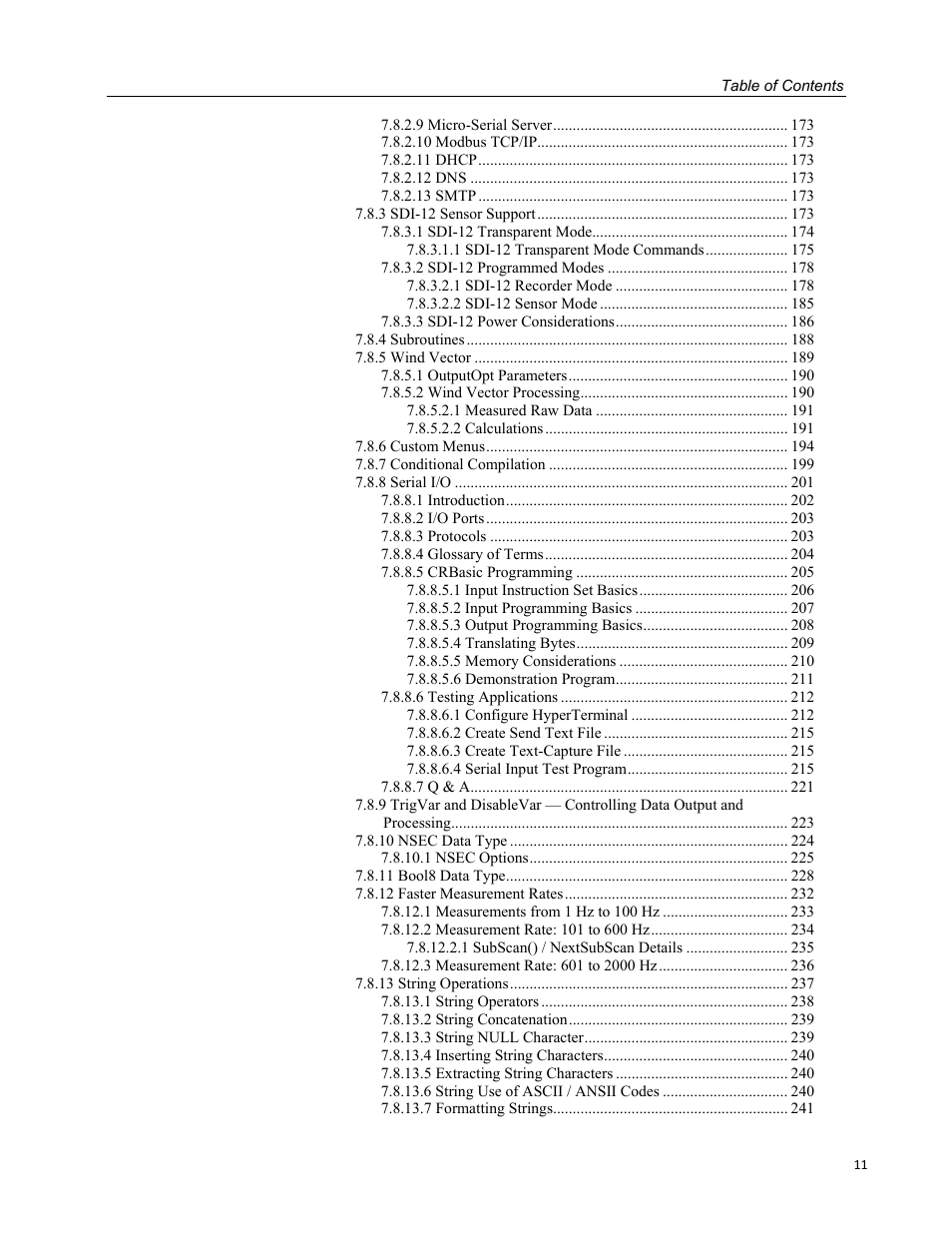 Campbell Scientific CR800 and CR850 Measurement and Control Systems User Manual | Page 11 / 566