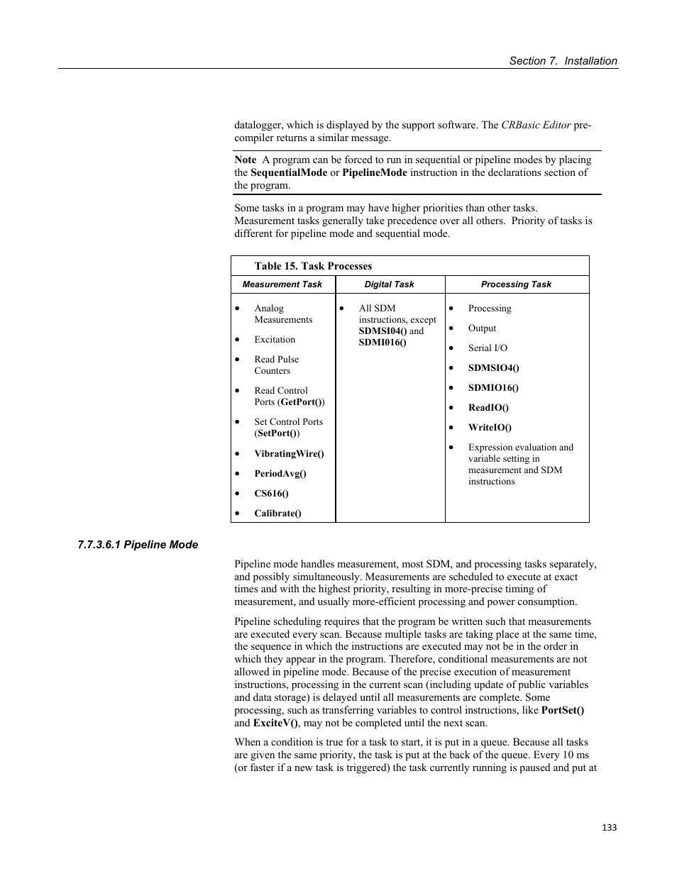 1 pipeline mode | Campbell Scientific CR800 and CR850 Measurement and Control Systems User Manual | Page 133 / 566