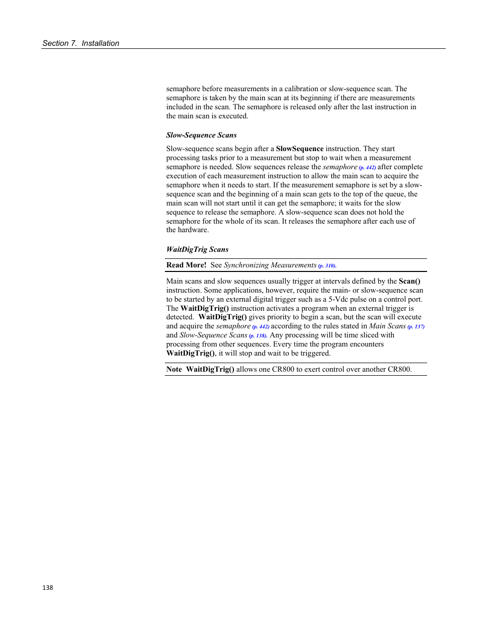 Campbell Scientific CR800 and CR850 Measurement and Control Systems User Manual | Page 138 / 566