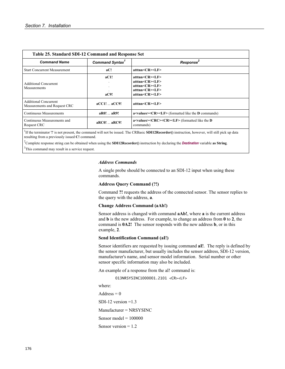 Campbell Scientific CR800 and CR850 Measurement and Control Systems User Manual | Page 176 / 566