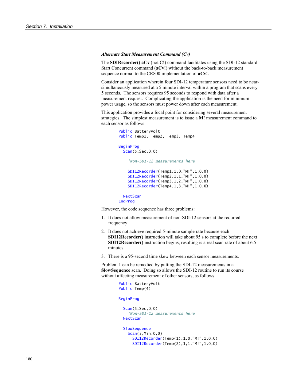 Campbell Scientific CR800 and CR850 Measurement and Control Systems User Manual | Page 180 / 566