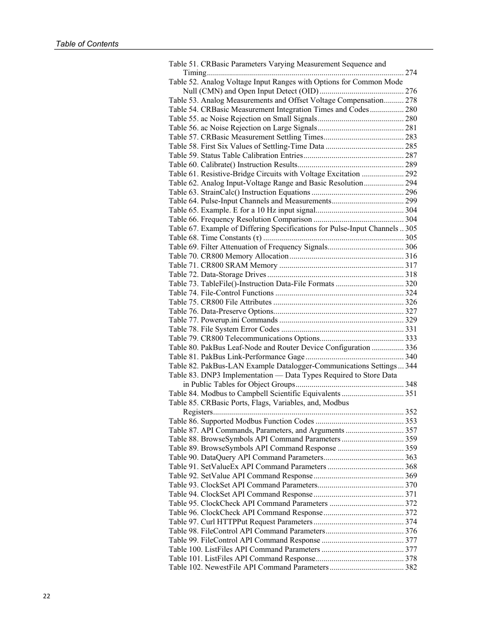 Campbell Scientific CR800 and CR850 Measurement and Control Systems User Manual | Page 22 / 566