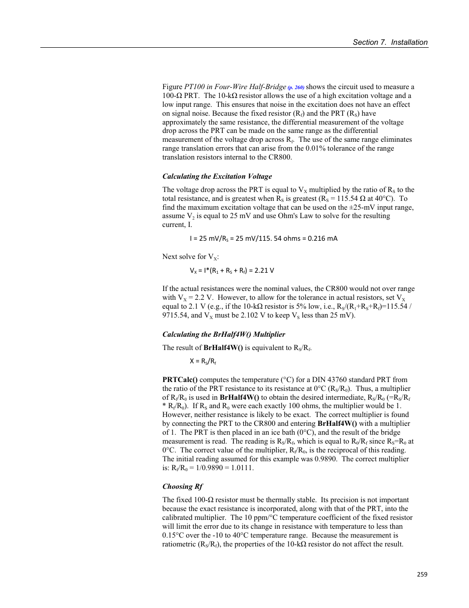 Campbell Scientific CR800 and CR850 Measurement and Control Systems User Manual | Page 259 / 566