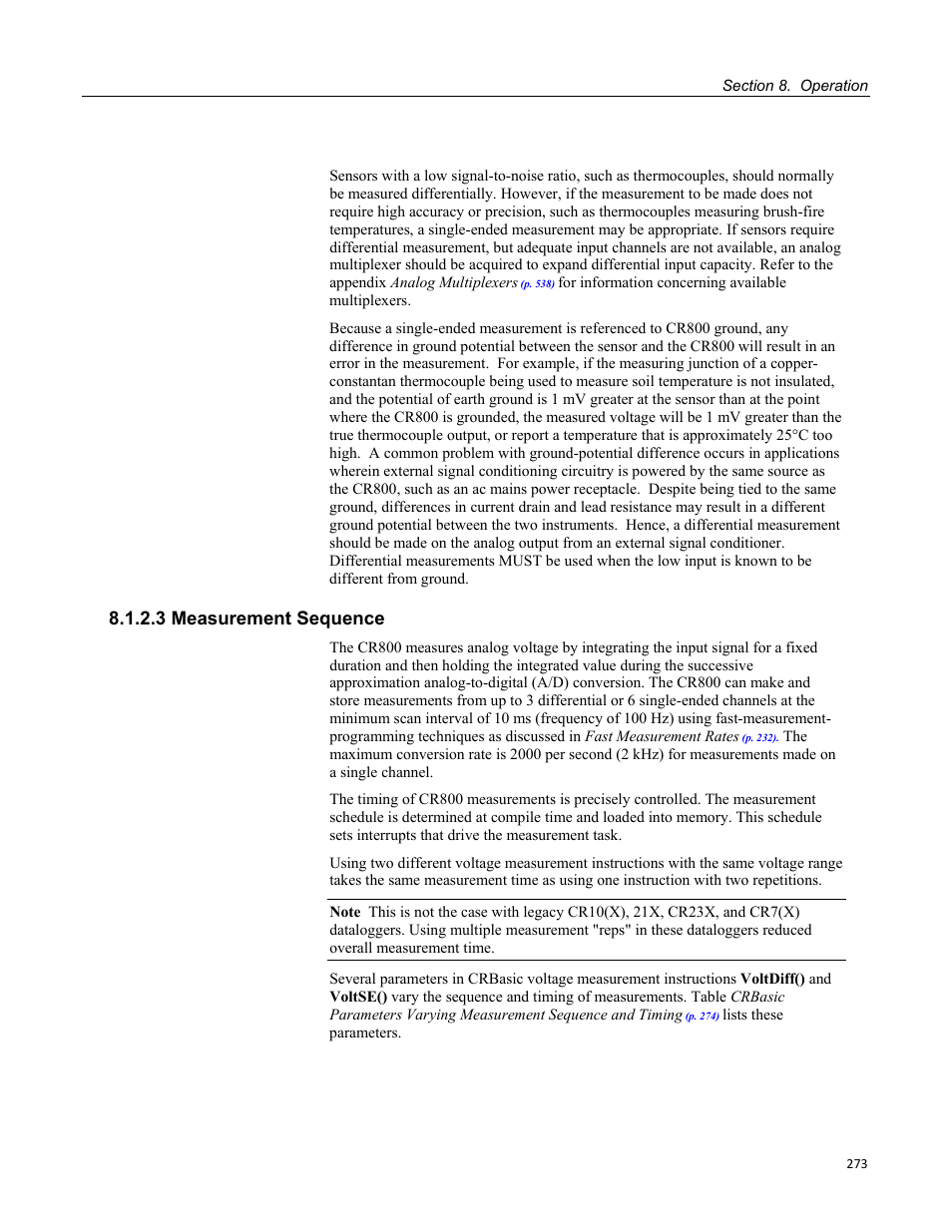 3 measurement sequence | Campbell Scientific CR800 and CR850 Measurement and Control Systems User Manual | Page 273 / 566