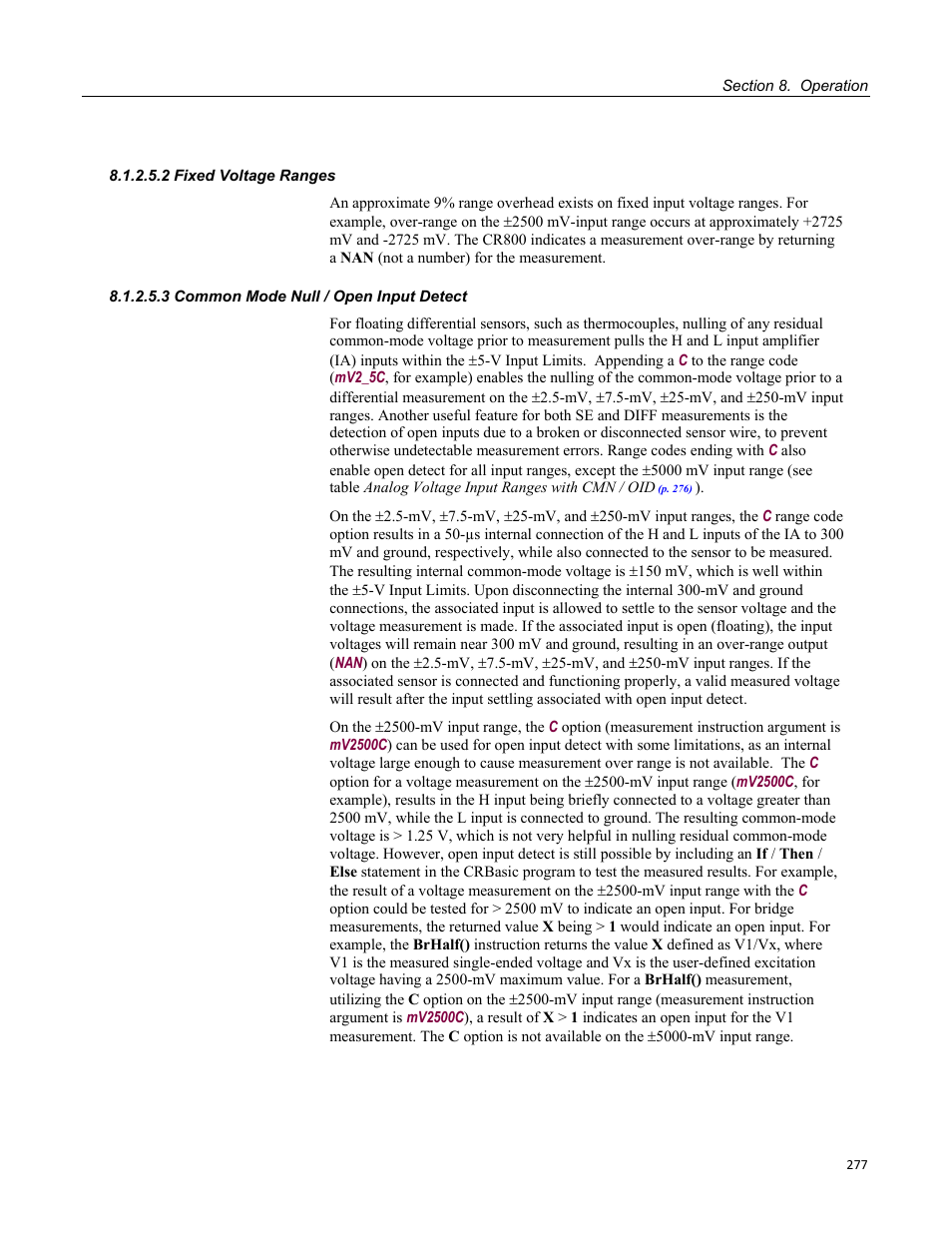 2 fixed voltage ranges, 3 common mode null / open input detect, Figure 85: pgi amplifier | Figure 86: pgia with input signal decomposition | Campbell Scientific CR800 and CR850 Measurement and Control Systems User Manual | Page 277 / 566