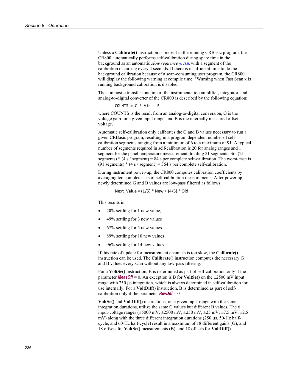 Campbell Scientific CR800 and CR850 Measurement and Control Systems User Manual | Page 286 / 566