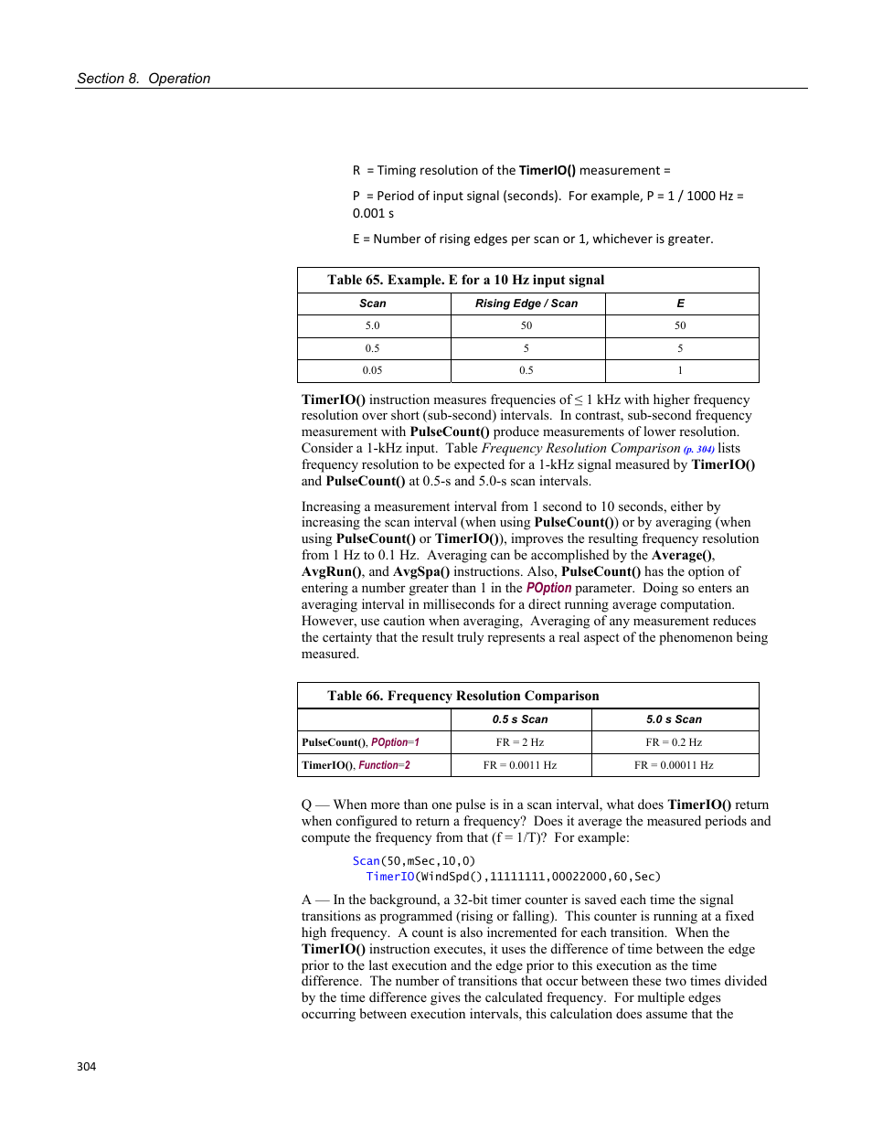 Campbell Scientific CR800 and CR850 Measurement and Control Systems User Manual | Page 304 / 566