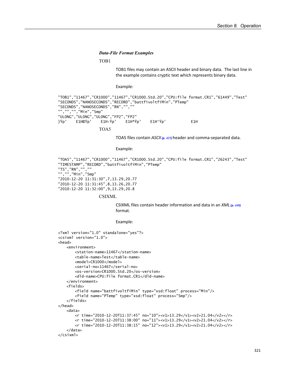 Figure 101: relay driver circuit with relay, Figure 102: power switching without relay | Campbell Scientific CR800 and CR850 Measurement and Control Systems User Manual | Page 321 / 566