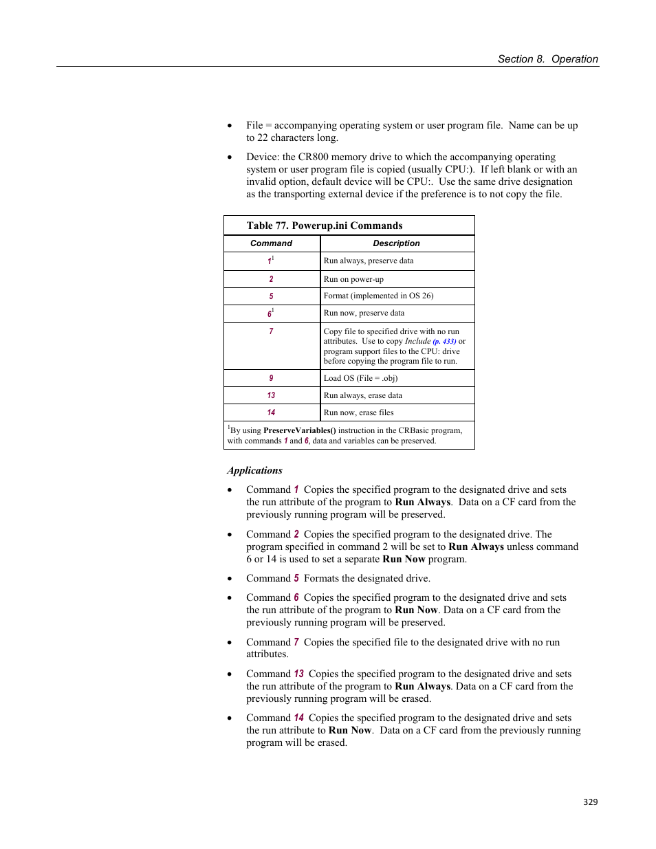 Campbell Scientific CR800 and CR850 Measurement and Control Systems User Manual | Page 329 / 566