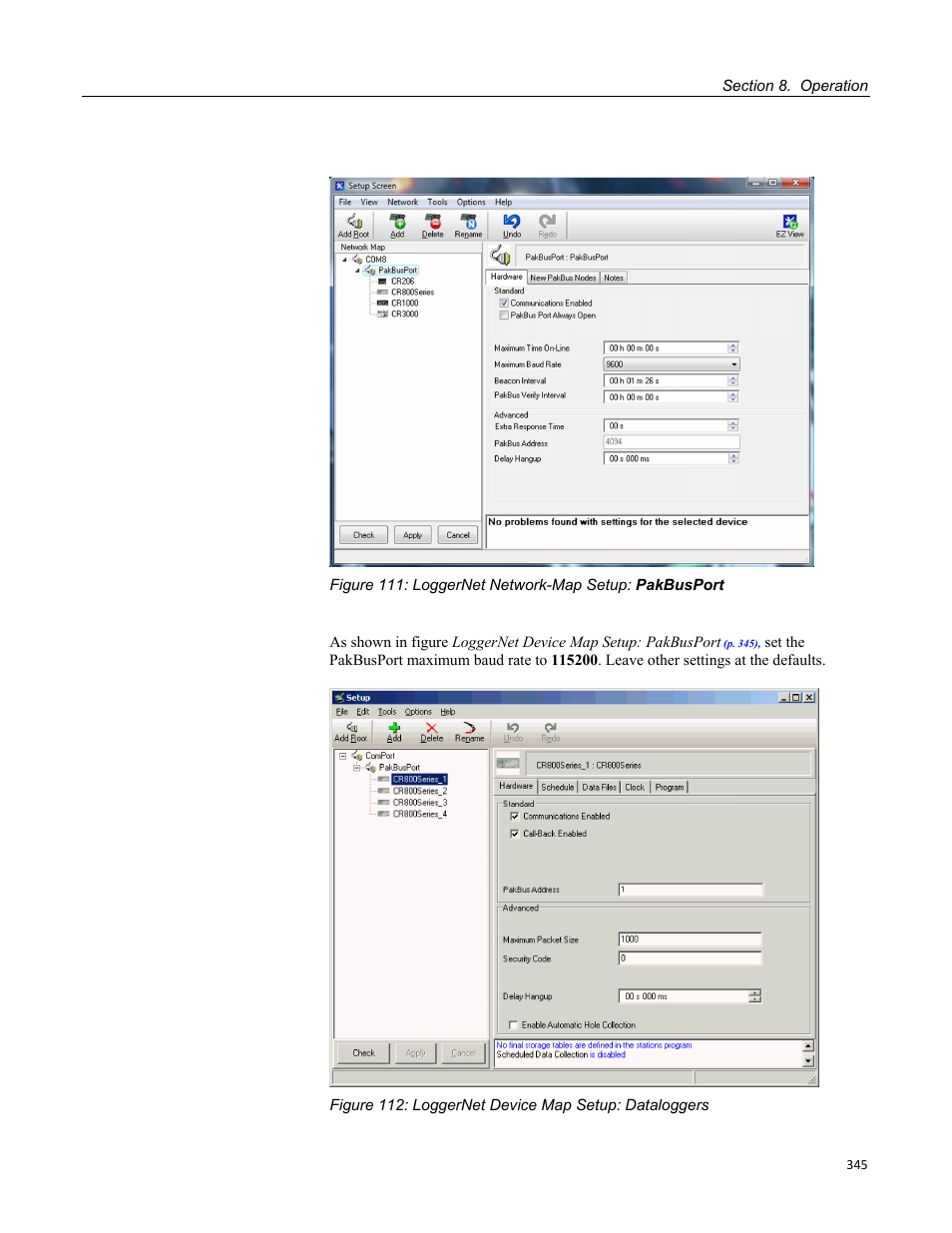 Campbell Scientific CR800 and CR850 Measurement and Control Systems User Manual | Page 345 / 566