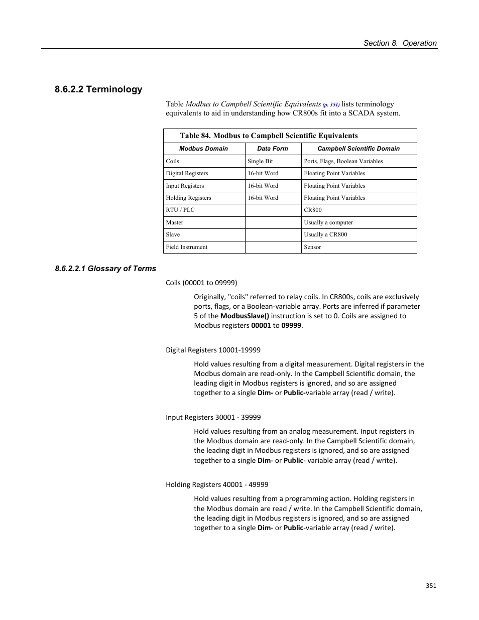 2 terminology, 1 glossary of terms, Figure 107: devconfig deployment | datalogger tab | Campbell Scientific CR800 and CR850 Measurement and Control Systems User Manual | Page 351 / 566