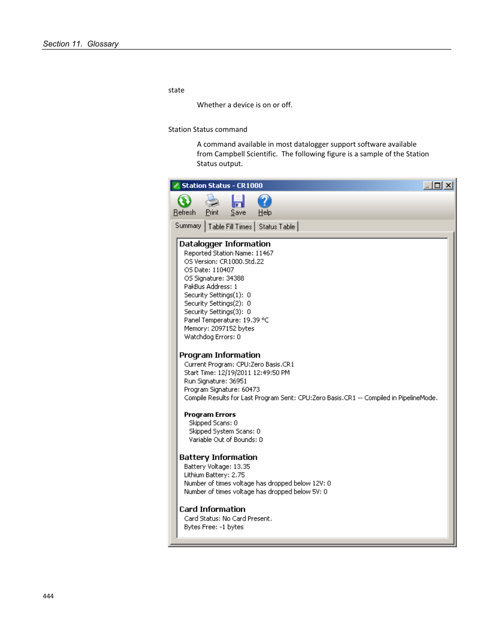Campbell Scientific CR800 and CR850 Measurement and Control Systems User Manual | Page 444 / 566