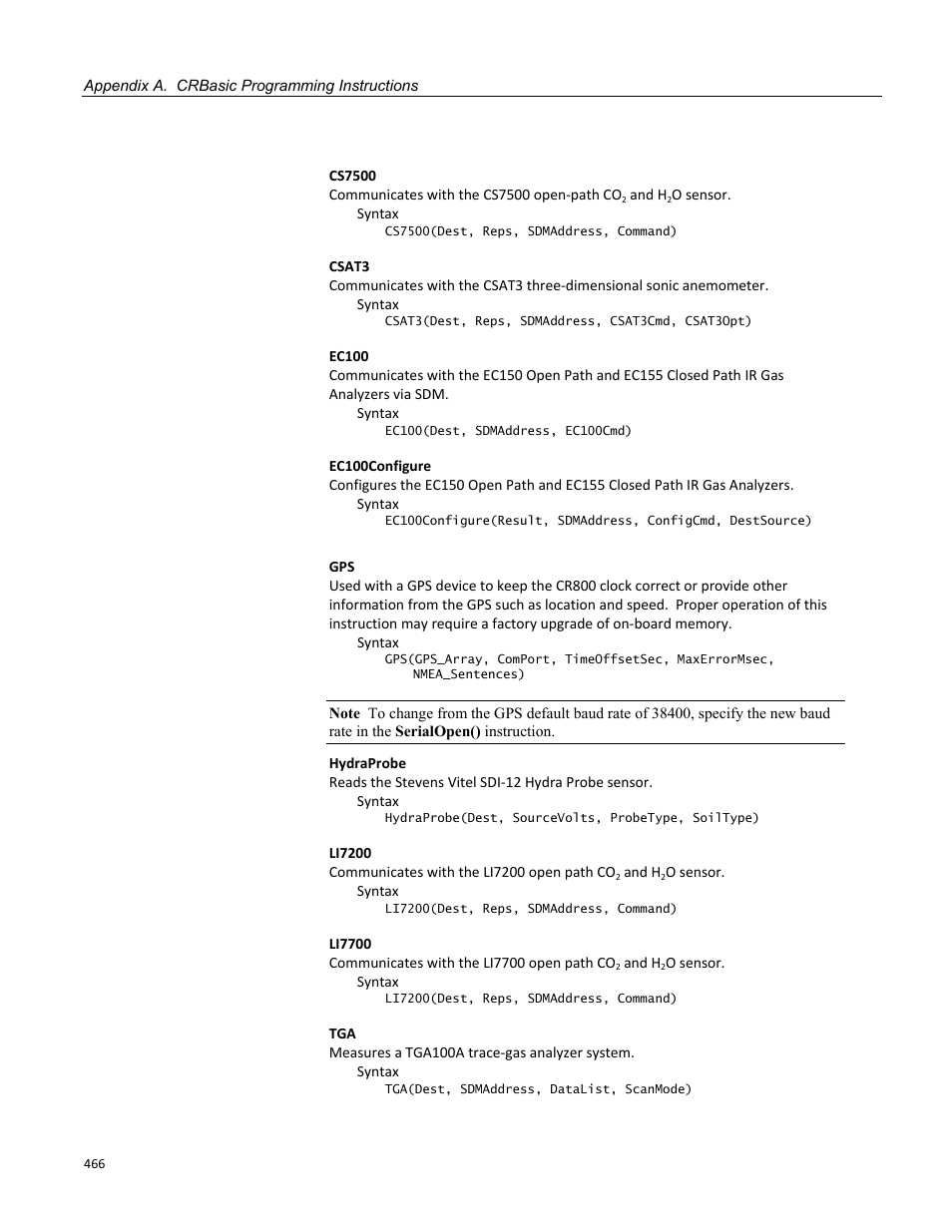 Campbell Scientific CR800 and CR850 Measurement and Control Systems User Manual | Page 466 / 566