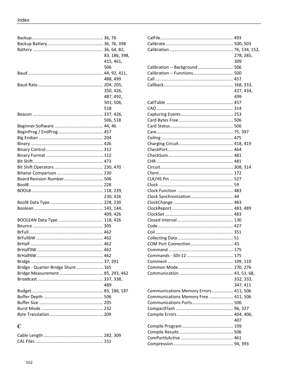 Campbell Scientific CR800 and CR850 Measurement and Control Systems User Manual | Page 552 / 566
