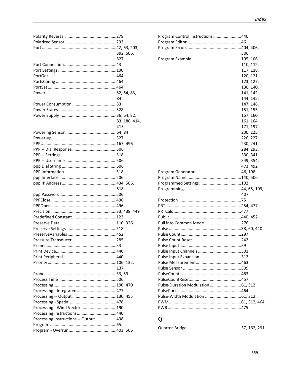 Campbell Scientific CR800 and CR850 Measurement and Control Systems User Manual | Page 559 / 566